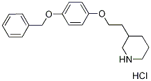 3-{2-[4-(Benzyloxy)phenoxy]ethyl}piperidinehydrochloride 结构式