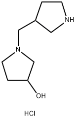 1-(3-Pyrrolidinylmethyl)-3-pyrrolidinoldihydrochloride 结构式