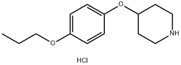 4-(4-Propoxyphenoxy)piperidine hydrochloride 结构式