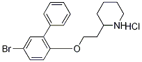 2-{2-[(5-Bromo[1,1'-biphenyl]-2-yl)oxy]-ethyl}piperidine hydrochloride 结构式