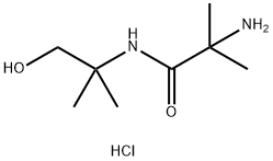 2-Amino-N-(2-hydroxy-1,1-dimethylethyl)-2-methylpropanamide hydrochloride 结构式