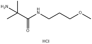 2-Amino-N-(3-methoxypropyl)-2-methylpropanamidehydrochloride 结构式