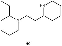 2-Ethyl-1-[2-(2-piperidinyl)ethyl]piperidinedihydrochloride 结构式