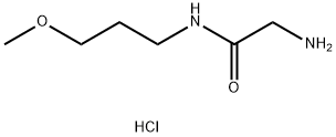 2-Amino-N-(3-methoxypropyl)acetamide hydrochloride 结构式
