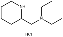 二乙基[(哌啶-2-基)甲基]胺二盐酸盐 结构式