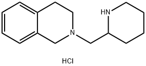 2-(2-Piperidinylmethyl)-1,2,3,4-tetrahydroisoquinoline dihydrochloride 结构式