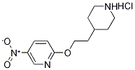 5-Nitro-2-[2-(4-piperidinyl)ethoxy]pyridinehydrochloride 结构式