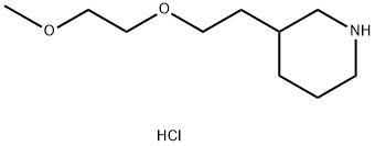 3-[2-(2-Methoxyethoxy)ethyl]piperidinehydrochloride 结构式