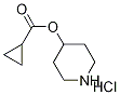 4-Piperidinyl cyclopropanecarboxylatehydrochloride 结构式