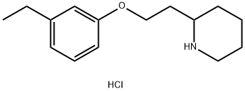 2-[2-(3-Ethylphenoxy)ethyl]piperidinehydrochloride 结构式