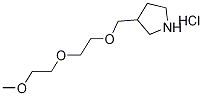 3-{[2-(2-Methoxyethoxy)ethoxy]methyl}pyrrolidinehydrochloride 结构式