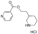 2-(3-Piperidinyl)ethyl nicotinate hydrochloride 结构式