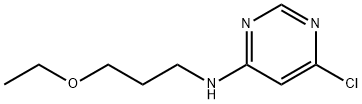 6-Chloro-N-(3-ethoxypropyl)-4-pyrimidinamine 结构式