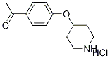 1-[4-(4-Piperidinyloxy)phenyl]-1-ethanonehydrochloride 结构式