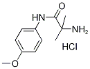 2-Amino-N-(4-methoxyphenyl)-2-methylpropanamidehydrochloride 结构式