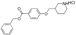 Benzyl 4-(3-piperidinylmethoxy)benzoatehydrochloride 结构式