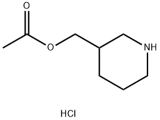 (哌啶-3-基)乙酸甲酯盐酸盐 结构式