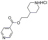 2-(4-Piperidinyl)ethyl isonicotinate hydrochloride 结构式