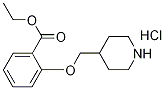 Ethyl 2-(4-piperidinylmethoxy)benzoatehydrochloride 结构式