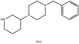 1-Benzyl-4-(3-piperidinyl)piperazinedihydrochloride 结构式