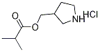 3-Pyrrolidinylmethyl 2-methylpropanoatehydrochloride 结构式