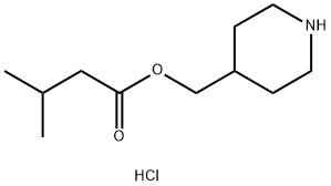 4-Piperidinylmethyl 3-methylbutanoatehydrochloride 结构式