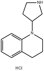 1-(3-Pyrrolidinyl)-1,2,3,4-tetrahydroquinolinedihydrochloride 结构式