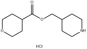 4-Piperidinylmethyl tetrahydro-2H-pyran-4-carboxylate hydrochloride