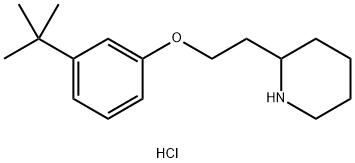 2-{2-[3-(tert-Butyl)phenoxy]ethyl}piperidinehydrochloride 结构式