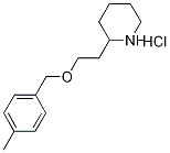 2-{2-[(4-Methylbenzyl)oxy]ethyl}piperidinehydrochloride 结构式