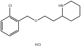 2-{2-[(2-Chlorobenzyl)oxy]ethyl}piperidinehydrochloride 结构式