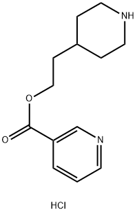 2-(4-Piperidinyl)ethyl nicotinate hydrochloride 结构式