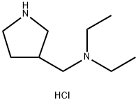 N-Ethyl-N-(3-pyrrolidinylmethyl)-1-ethanaminedihydrochloride 结构式