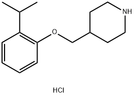 4-[(2-Isopropylphenoxy)methyl]piperidinehydrochloride 结构式