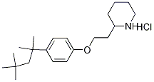 2-{2-[4-(1,1,3,3-Tetramethylbutyl)phenoxy]-ethyl}piperidine hydrochloride 结构式