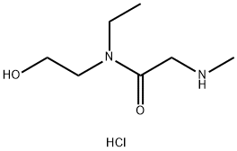 N-Ethyl-N-(2-hydroxyethyl)-2-(methylamino)-acetamide hydrochloride 结构式