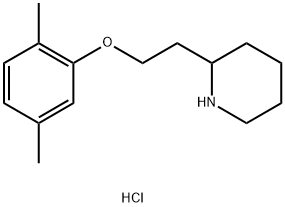 2-[2-(2,5-Dimethylphenoxy)ethyl]piperidinehydrochloride 结构式