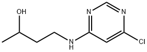 4-[(6-Chloro-4-pyrimidinyl)amino]-2-butanol 结构式