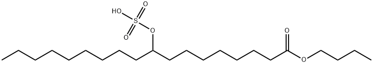 1-butyl 9-(sulphonatooxy)octadecanoate 结构式