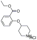 Ethyl 2-(4-piperidinyloxy)benzoate hydrochloride 结构式