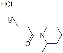 3-Amino-1-(2-methyl-1-piperidinyl)-1-propanonehydrochloride 结构式