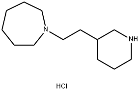 1-[2-(3-Piperidinyl)ethyl]azepane dihydrochloride 结构式