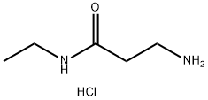 3-Amino-N-ethylpropanamide hydrochloride 结构式