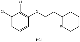 2-[2-(2,3-Dichlorophenoxy)ethyl]piperidinehydrochloride 结构式