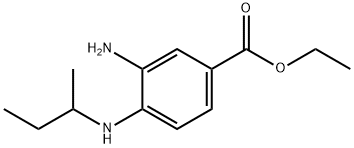3-氨基-4-(仲丁基氨基)苯甲酸乙酯 结构式