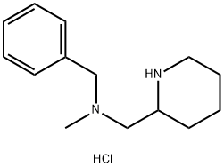 N-Methyl(phenyl)-N-(2-piperidinylmethyl)-methanamine dihydrochloride 结构式