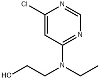 2-[(6-Chloro-4-pyrimidinyl)(ethyl)amino]-1-ethanol 结构式