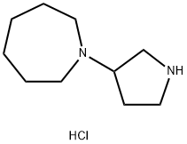 1-(3-Pyrrolidinyl)azepane dihydrochloride 结构式