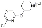 6-Chloro-2-pyrazinyl 3-piperidinyl etherhydrochloride 结构式