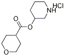 3-Piperidinyl tetrahydro-2H-pyran-4-carboxylatehydrochloride 结构式